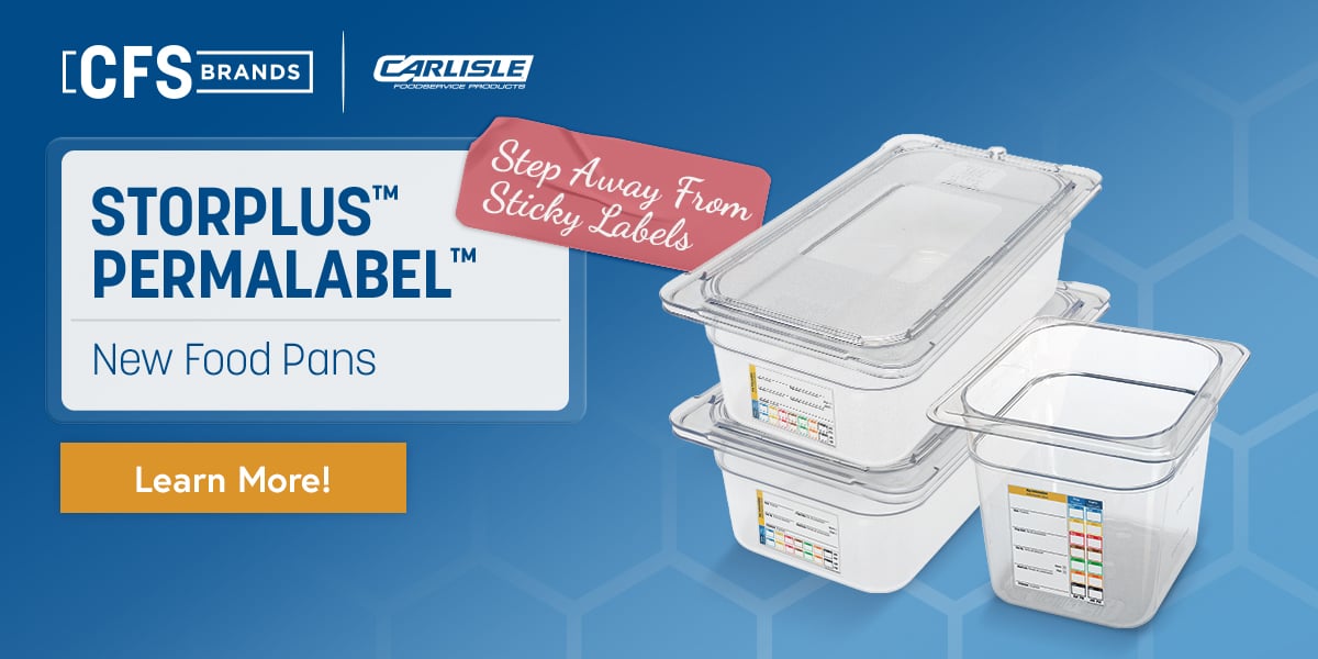 Storeplus Permalabel new food pans