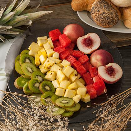 Terra tray loaded with fruit