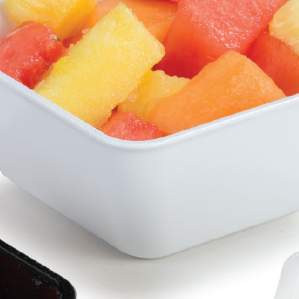 Square Bowl with Fruit