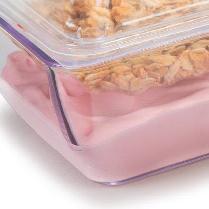 Square Bowl with a Disposable Lid