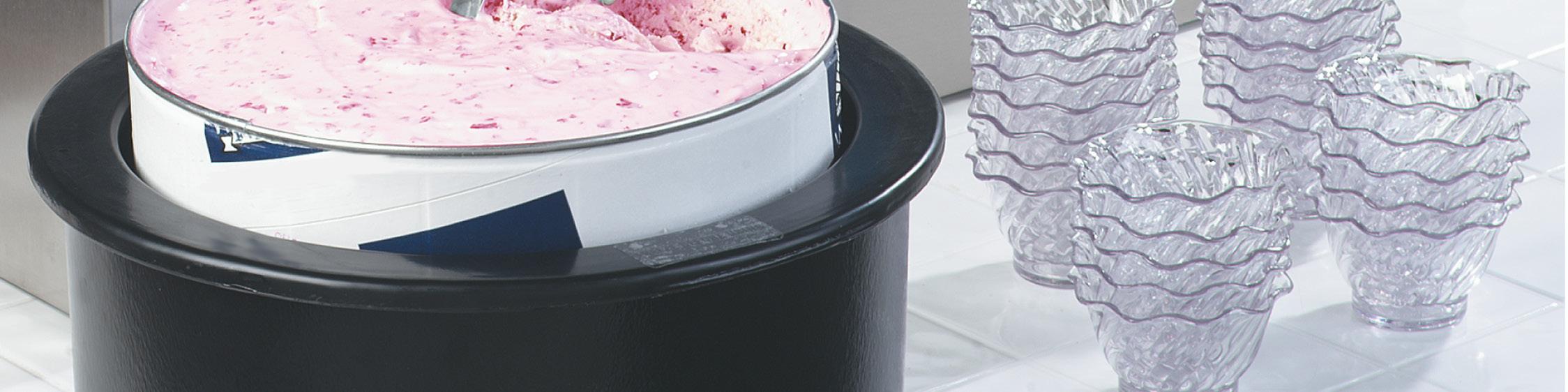 Coldmaster Ice Cream Server, Lid & Shroud Carlisle FoodService Products