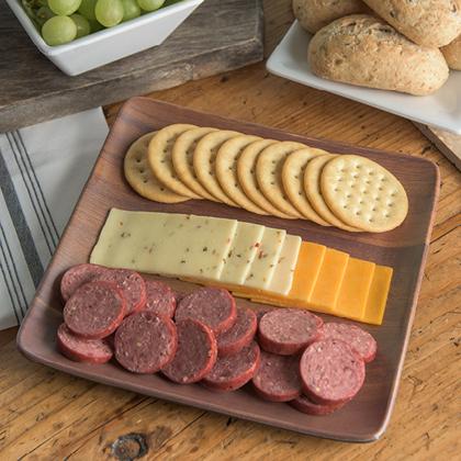 meat and cheese Acacia tray
