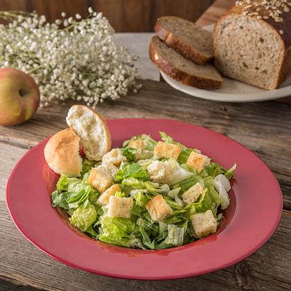 red Durus bowl with salad