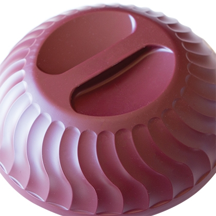 DINEX Turnbury® Insulated Ware 9 Oz Plastic Cranberry Bowl - 4 3/8Dia x 2  3/8H