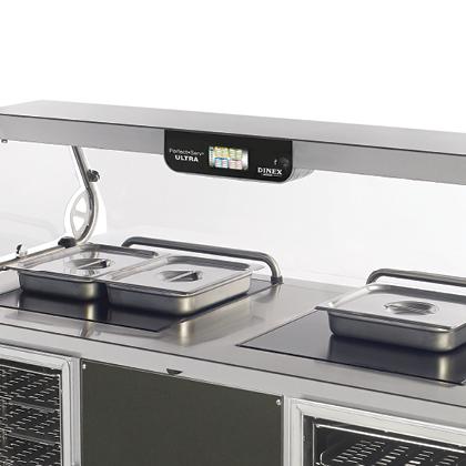 Warming top for perfect serve cart