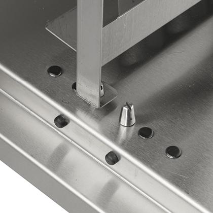 Adjustable tray sizes
