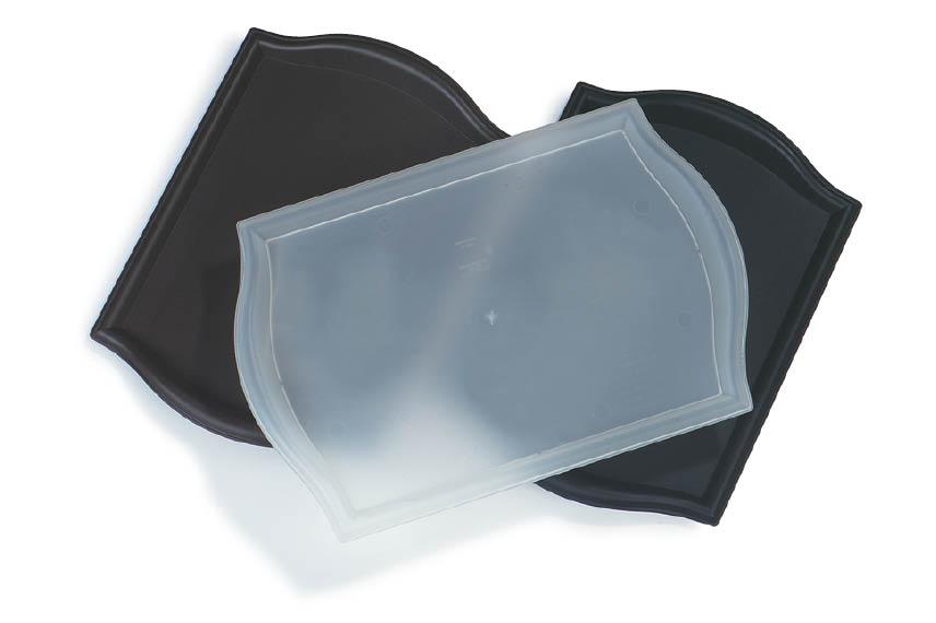 Bistro tray group photo Group photo of several trays clear and black