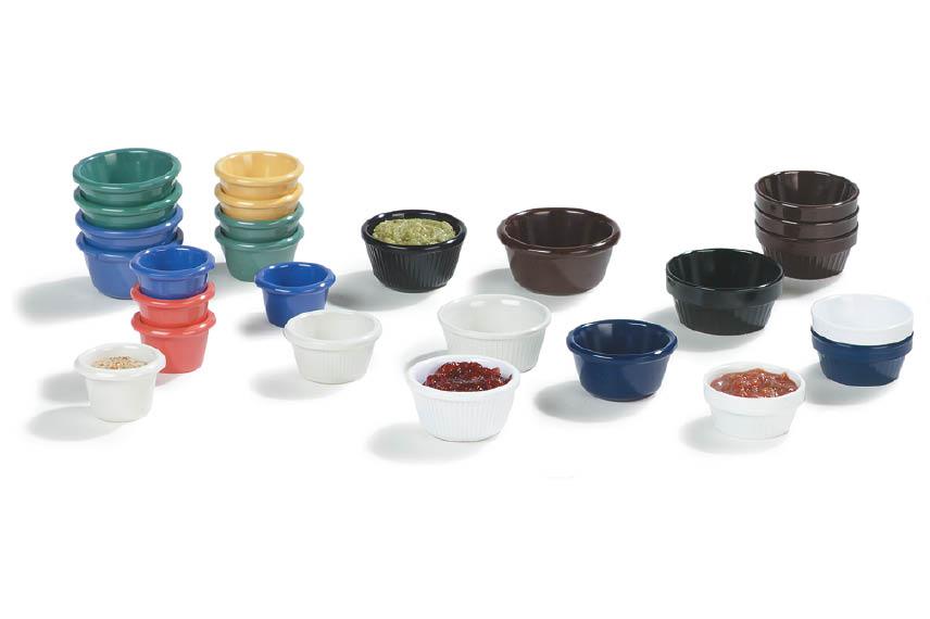 Group photo of melamine ramekins